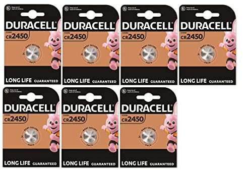 7X Duracell Cr 2450 Lithium (7 Blister Da 1 Batteria) 7 Pile