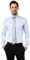 Vincenzo Boretti Herren Hemd Umschlagmanschette bügelfrei 100% Baumwolle Slim-fit Uni hellblau 43-44