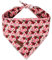 Unique style paws Hundeschal, Rot Rosa Pfingstrose Haustier Halstuch für Jungen und Mädchen, Durable Fabric Triangle Dog Scarfs, Bunte Pfingstrose Hund Halstuch für Mittlere und Große Hunde (Klein)
