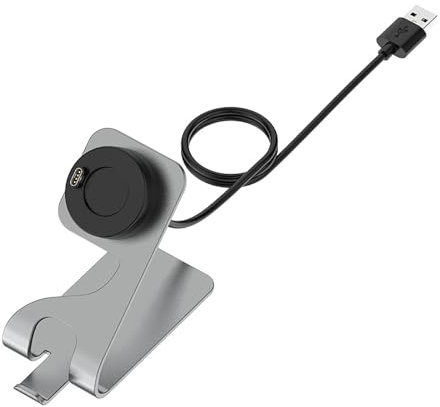 Caricabatterie compatibile per Garmin Venu 3/3S, Vivoactive 5/4, Forerunner 745/945/935, per Fenix 7/7S/7X/7 Pro/7X Pro Smart Watch, supporto di ricarica in metallo con cavo di ricarica USB