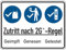 Dreifke® Hinweisschild, Zutritt nach 2 G⁺-Regel | PVC | 300x200 mm, 1 Stk