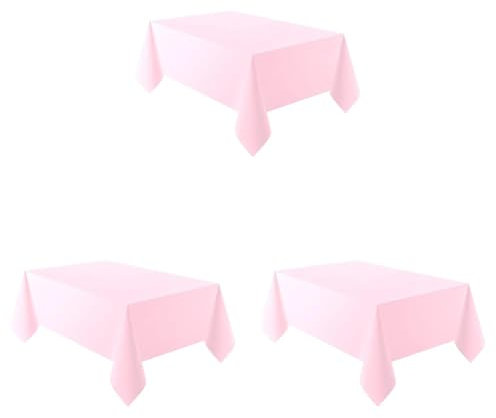 amscan 9915405-201 Plastic Tablecover Marshmallow (Pack of 3)