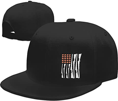 Herren Damen Baseball Cap Skeet-Schießen, Usa-Flagge, Trap-Schießen, Tontaube Baseballmütze Leicht Basecap Leicht Abwaschbar Distressed Basecap Für Angeln Laufen Sport