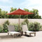ShGaxin Parasol de Jardin avec mât en Bois Terre Cuite 198x198x231 cm,Pied De Parasol,Parasol avec Pied Inclus,Parasol Balcon