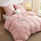 BEDSURE Bettwäsche 155x220 3teilig Blasses Erröten - 1 Bettbezug 155x220 cm + 2 Kissenbezüge 80X80 cm, ÖKO-TEX Bettwäsche-Sets Rosa Polyester Mikrofaser mit Reißverschluss
