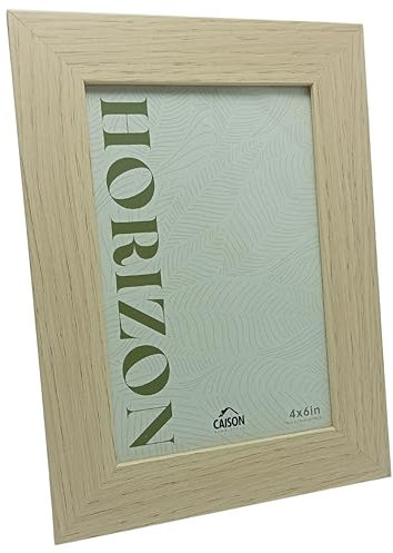Marcos De Fotos Nairobi En Madera Y Cristal Con Pie y Enganche De Pared Para Fotos De 10x15. Marco De Fotos Para Decorar Muebles, Oficinas O Pared.(Natural, 1-Uni10x15)