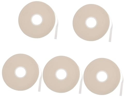 DIYEAH 5 Rollen Wasser Lösliches Klebeband Beidseitig Leinenband Spender Reparaturband Für Markisen Entfernbares Doppelseitiges Klebeband Nicht-Teppich-unterlage Acrylkleberserie Weiß