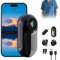 WDKXCN Mini Cámara Deportiva, 1080P Magnético Camara, 360° Deportiva con 32GB Memoria Tarjeta, Camara Acción Moto Portátil, Bodycam para Interior y Exterior (Negro)