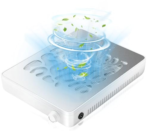 Professional Nail Dust Collector with 30 Pcs Filter Papers, Powerful Dust Collector Nail Salon, Nail Dust Extractor Manicure Pedicure Tool for Acrylic Nail Polishing, Low Noise 608Pa Strong Suction