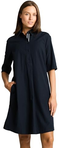 TOM TAILOR Damen Hemdkleid in Italien-Länge