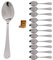 12 x Cuchara Cafe Postre 14 cm - Cubiertos de Mesa Oxford - Envio 24 H - Cubiertos Elegantes de Acero inoxidable - Alar Cok - Anticorrosión y Desgaste - Uso Doméstico y Profesional (Cuchara Cafe)