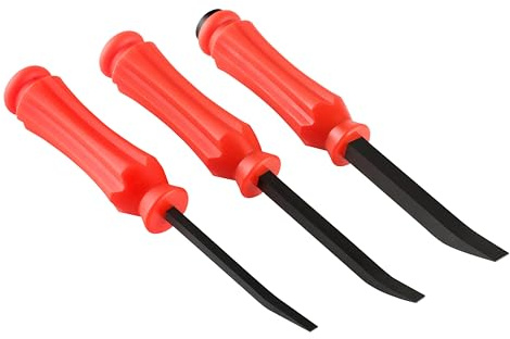 35100 35170 Mini Pocket Pry Bar Set (3PCS) EDC - Square Shaft 1/8, 3/16 and 1/4 (1/4 with Strike Cap)