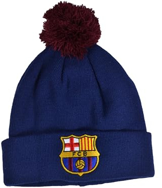 Hy-Pro Officially Licensed Barcelona Bobble Hat - for Winter with Traditional Pom-Pom Design - Fan Bobble Hat for Men and Women
