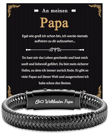 Kenqlot Geschenke für Männer, An Meinen Sohn Bruder Papa Mann Armband | 18. Geburtstag Junge Weihnachten Valentinstag Jahrestag Geschenk für Ihn Ehemann Abschlussgeschenk Neffen Enkel