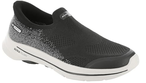 Skechers Womens Slip-ins: Go Walk 8 Nova, Black/Black, 5.5 Wide