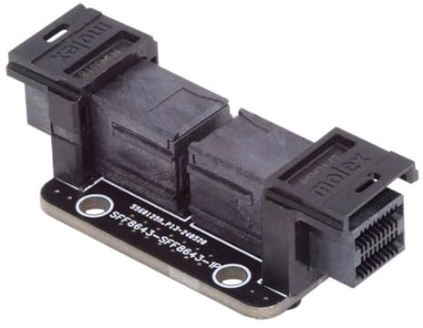 Buhdjfnke Adaptateur PCI Express 4.0 Mini SAS HD SFF-8643 vers SFF-8643 SFF-8643