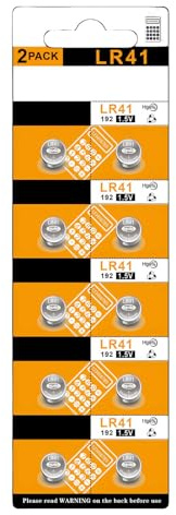 NONGYU LR41 - Batería de fuente de energía de corriente estable AG3/SR736/392/384, batería de botón adecuada para baterías de botón de engranajes sensibles