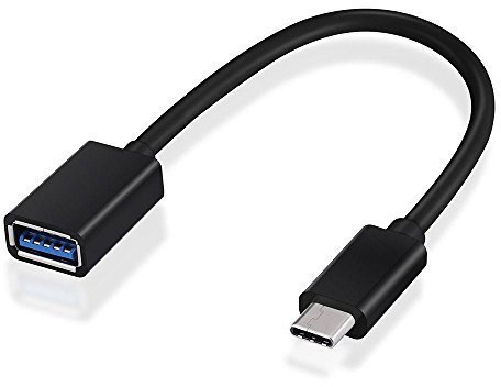 Convertitore di Tipo C a Cavo USB OTG Compatibile con Samsung Galaxy A3 / A5 / A7 (2017), da USB C 3.1 Connettore Femmina 3.0, USB Host, per Collegare Tastiera, Flash Drive, Dimensioni: 15cm