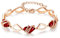 Leafael Pietra dei desideri Bracciale Donna Argento o oro rosa, bracciali donna con cristalli curativi, Senza allergie gioielli donna, Regalo Donna con scatola regalo, estensore catena da 7+2 pollici