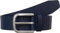 BRAX Herren Style Masterpiece Büffelleder Uni Schließe American Silver G rtel, Navy, 90|#90|#674 (Herstellergröße: 90) EU
