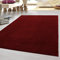 HomebyHome Kurzflor Teppich Wohnzimmer 300x400 (280 x 370 cm) Rot - Modern Gabbeh-Look Teppich Extra Weich, Pflegeleicht und Langlebig - Ideal für Schlafzimmer, Küche und Esszimmer