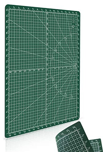 Golden Plus A2 Näh-Schneidematte, selbstheilend, perfekt für Scrapbooking, Quilten, Nähen und alle Kunst- und Handwerksprojekte A2 dunkelgrün