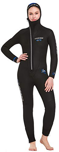 CRESSI Diver Lady Wetsuit Black/Blue 7mm XL/5