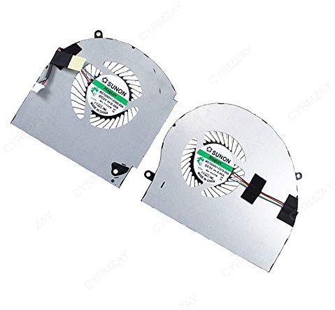 CPU+GPU Ventilador Compatible para Dell Alienware 17 R4 R5 P31E ALW17C Ordenador portátil 04RFW1