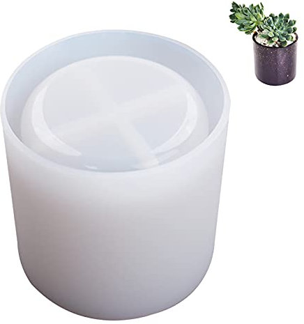 TSQZE Blumentopf Silikon Formen, DIY Vase Silikonform Kreative Pflanztopf Epoxidharz Formen Beton Gießformen Kuchen Gießformen Für Blumentöpfe Und Kunsthandwerk (M)