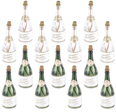 PRETYZOOM 24pcs Mini Champagne Bottle Bubble Bulk Small Bubble Bottle Wedding Favors Champagne Bottle Shaped Bubbles Bachelorette Party Wedding New Years and Celebration Party Supplies