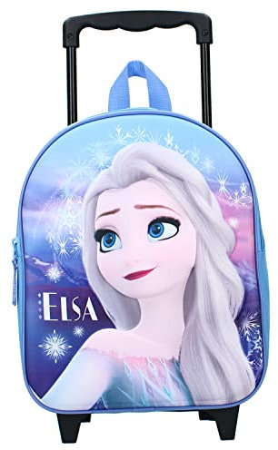 SCOOLSTAR Trolley Rucksack ELSA Eiskönigin Frozen II Friends Around The Town (3D) 13L | Rolly Schulrucksack Trolley Rucksack | Rucksack mit Rollen