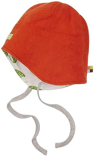 loud + proud Unisex Baby Lt1 Fleece, GOTS Zertifiziert Beanie-Mütze, Terracotta, 36-38 EU