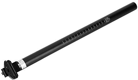 Alomejor Fahrradsattelstütze 27,2 Mm 28,6 Mm 30,8 Mm 31,6 Mm Fahrradsattelstütze 450 Mm für Mountainbike-Rennräder BMX (Schwarz)
