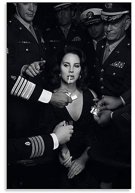 UMCHU Lana Del Rey Poster Dekorative Malerei Leinwand Wandkunst Wohnzimmer Poster Schlafzimmer Malerei,Wandkunst Bilddruck Moderne Familienzimmer Dekor 08x12inch(20x30cm)