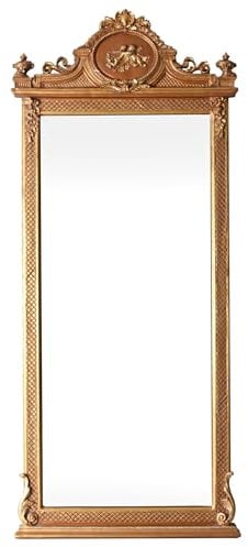 Palazzo Regency Cat10011 Miroir mural sur pied Style baroque Doré Taille XL 204 cm