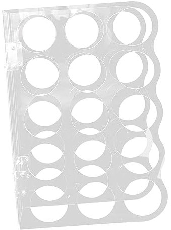 DRESSOOS Lagerregale Rollen Vinyl- geschenkband aufbewahrung e Präsentationsständer aus Papier Bastelpapierständer Vinylregal mit 15 Löchern Papierregal Zeichenpapier Test Papier Lagerregal