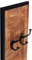 Dynamic24 Garderobenpaneel Sidney Mangoholz Haken Wandgarderobe Flur Garderobe Wandpaneel