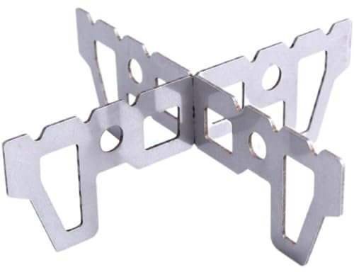 Ericetion Outdoor Titanium Alcohol Stove Rack Outdoor Camping Stand Support Rack Stove Rack Cross Stand Support Cookware Accessories