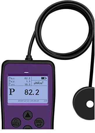 Digitales Beleuchtungsstärke-/Lichtmessgerät Ls126c uv. Lichtmeter ultraviolette Intensität Uv. Intensitätszähler LUX Zählerradiometer 254nm Wellenlängenprüfgerät für Pflanzen, Aquarien, Lichttester(C