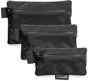 TACTICAL_GEEK Storage A5 EDC Aufbewahrungstaschen-Set, Mehrzweck-Haken und Schlaufen Gadget-Tasche, Utility Kleine Werkzeugtasche, Trenner Taschenorganisator für den täglichen Gebrauch, XPAC-Schwarz