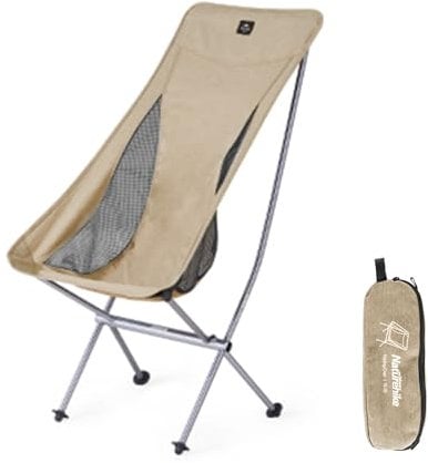 Naturehike Chaise de camping pliante - Portable, légère, pour la pêche et l'extérieur - Kaki