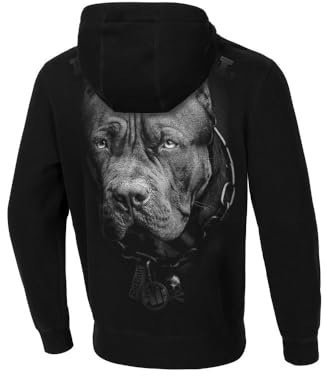 PITBULL Herren Kapuzenpullover Männer Sweatshirts mit Kapuze Born In 1989 Hoodies befindet Sich eine Grafik Hund Pullover Kapuzenjacke Bedrucktes Sweatshirt L