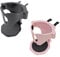 Geoyien Car Cup Holder, 2 Pcs Cup Holder for Cars, Universal Adjustable, with Secure Vent Clips, Ideal for Water, Coffee, Juice (Black+Pink)