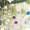 Weihnachtsdekoration, 12 Stück, mehrfarbige Kristall-Weihnachtskugeln, 2,2 cm, Glas, Weihnachtsschmuck, Vintage-Kugeln, Verkaufsparty, Zuhause, für Weihnachten, Party-Dekoration