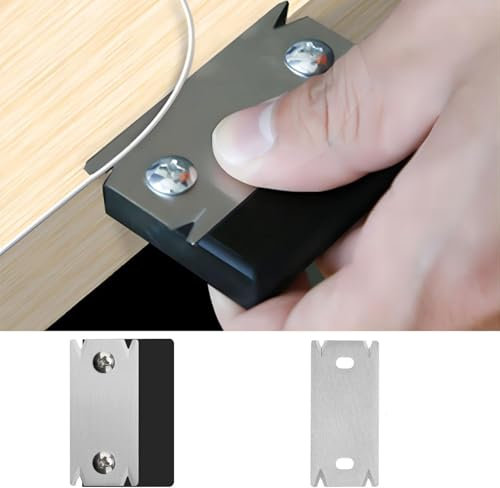 Limeow 1 Pz Taglierina Bordi Impiallacciati,Pialla per Legno,Pialla Filo Spessore,Piallatrice Legno,Pialla Spessore per Legno con 2 Lama Di Ricambio per Coltello da Bordatura in Legno Pvc Abs (Nero)