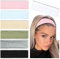 TERSE Haarband Damen Dünn Sommer Stirnband Sport Stirnbänder Schweiß Haarbänder Weiches Elastisch Haarreife für Frauen Yoga Workout Fitness Headbands 7 Pack