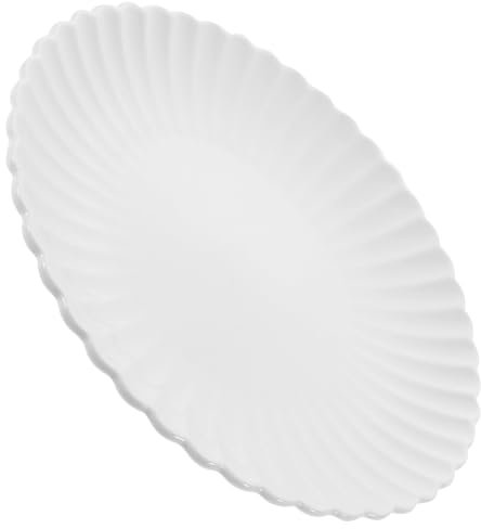 CHICAMPERA Chrysanthemum Keramikteller Elegante Snackplatte Für Desserts Sushi Und Mehr Rustikales Küchengeschirr Weiß Für Zuhause Und Besondere Anlässe