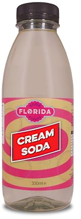 Florida Syrups Flavours Compatible with Sodastream Machines - Soda Drink Flavourings 330 ml (Pack of 1), Cream Soda