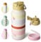 bottlebottle Insulated Water Bottle 950ml(32oz) Stainless Steel Sports Water Bottles with Straw Dual-use Lid Drink Flask Design for Gym with Pill Box (AuroraBands)