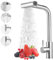 Vuxava Robinet Cuisine avec Douchette – Mitigeur de Cuisine Inox Rotatif 360° avec 4 Modes de Pulvérisation, Robinet de Cuisine avec Douchette Extractible pour Évier